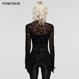 Bat mesh Long Sleeve basic T-Shirt