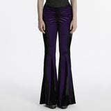 Goth gradient printed flared pants
