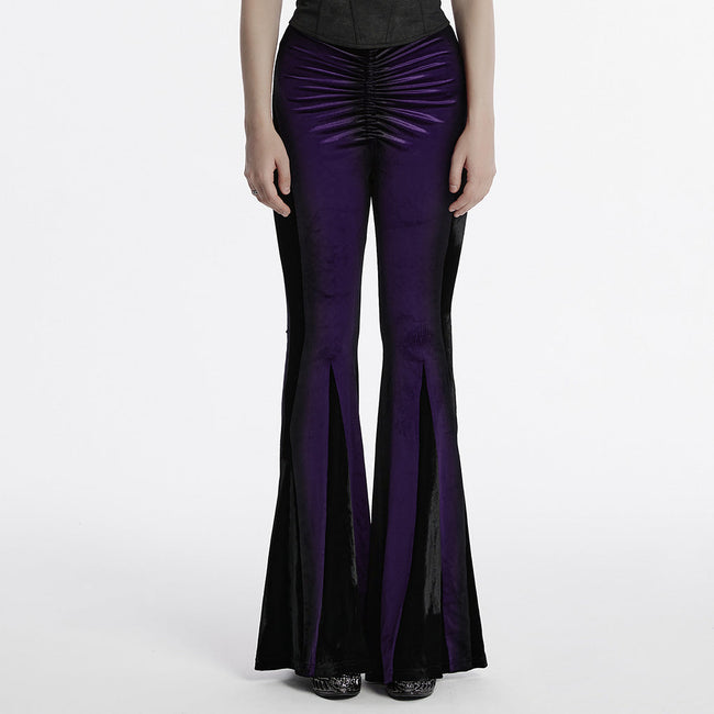 Goth gradient printed flared pants