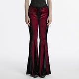Goth gradient printed flared pants