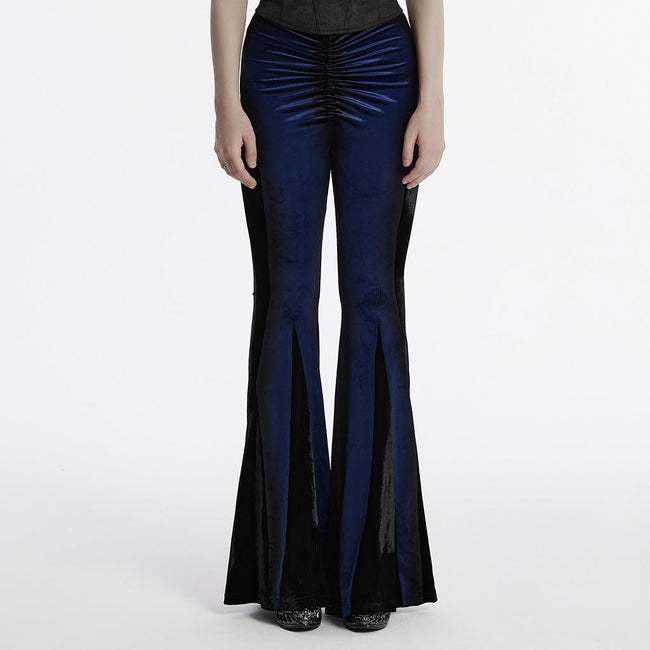 Goth gradient printed flared pants