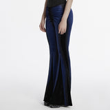 Goth gradient printed flared pants