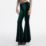 Goth gradient printed flared pants