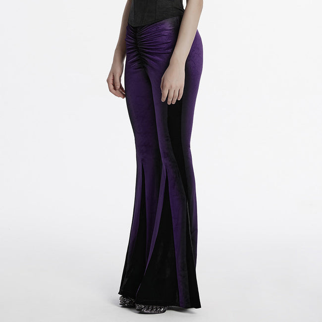 Goth gradient printed flared pants