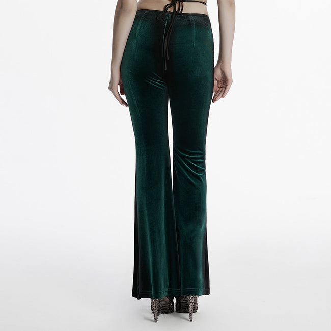 Goth gradient printed flared pants