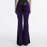 Goth gradient printed flared pants