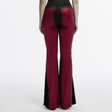Goth gradient printed flared pants