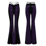 Goth gradient printed flared pants