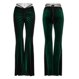 Goth gradient printed flared pants