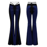 Goth gradient printed flared pants