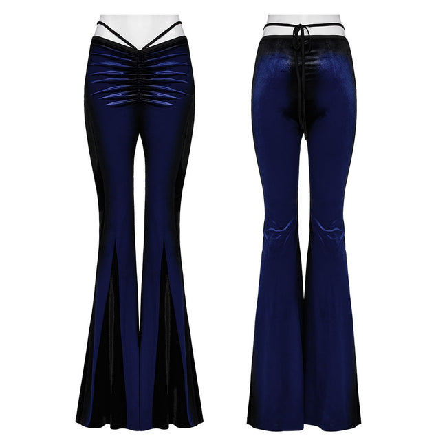 Goth gradient printed flared pants