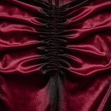 Goth gradient printed flared pants