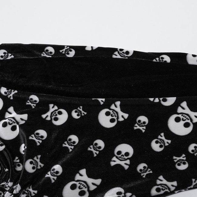 Goth skull flared Pants