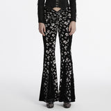 Goth skull flared Pants