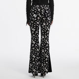 Goth skull flared Pants