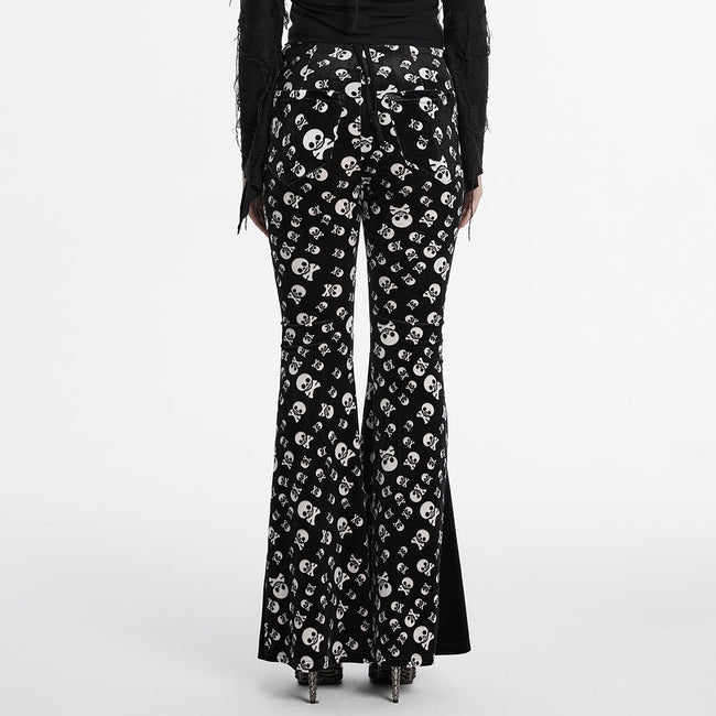 Goth skull flared Pants