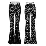 Goth skull flared Pants