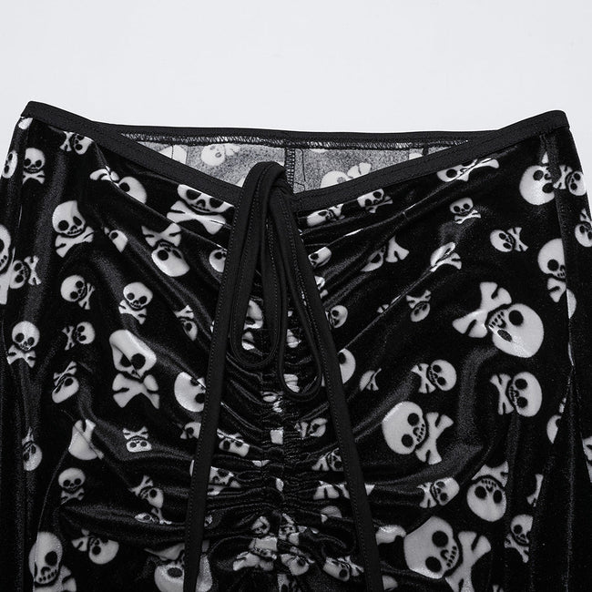 Goth skull flared Pants