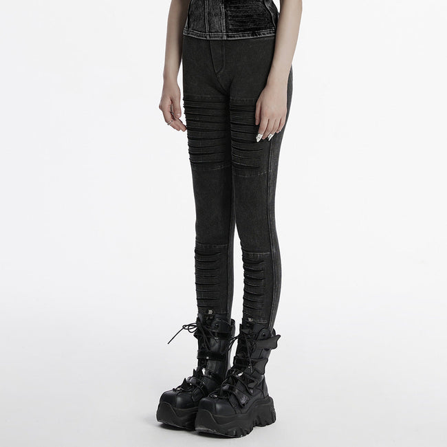 Apocalypse punk knitted jeans