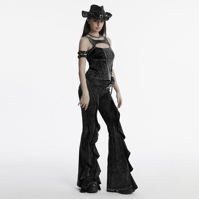 Doomsday wasteland flared pants