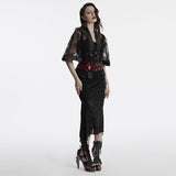 Goth leopard print patent leather corset