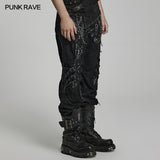 Punk splicing pants