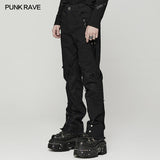 Punk spider mesh pants