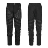 Goth distressed streetwear pants