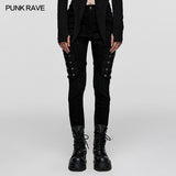 PUNK rubberized mesh Pants