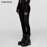 PUNK rubberized mesh Pants