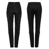 PUNK rubberized mesh Pants