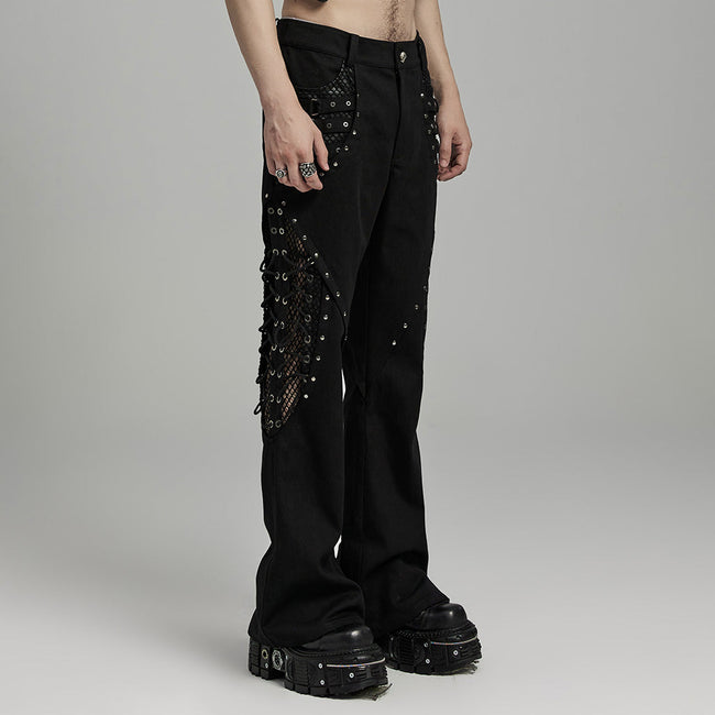 PUNK Personalized Flare Pants For Men