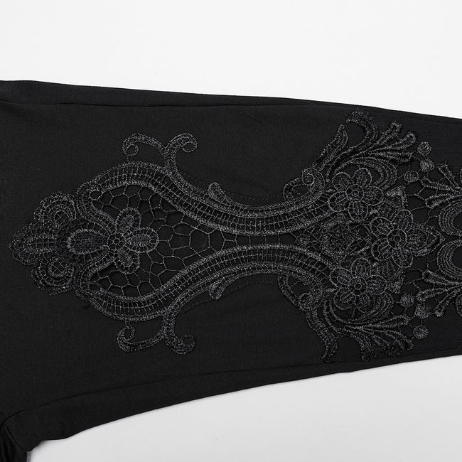 Goth lace decal leggings