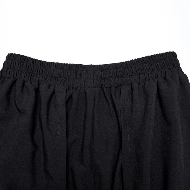 Cyberpunk wide leg cropped pants