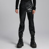 Punk minimalist leather pants