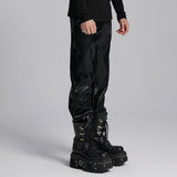 Punk minimalist leather pants