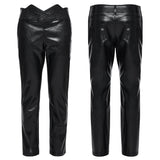 Punk minimalist leather pants