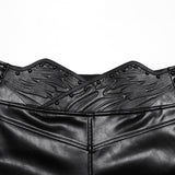 Punk minimalist leather pants