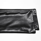 Punk minimalist leather pants