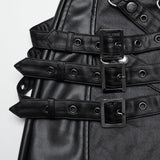 Punk street leather pants