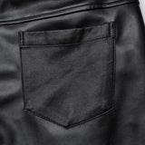 Punk street leather pants