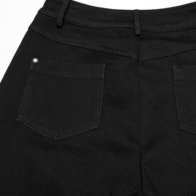 Punk street decadent flared pants