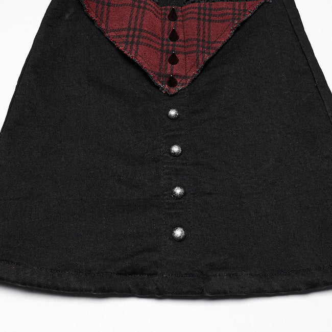 Punk hollow structured flared pants