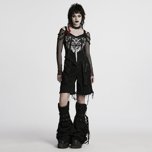 Punk detachable decadent pants
