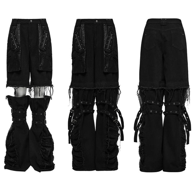 Punk detachable decadent pants