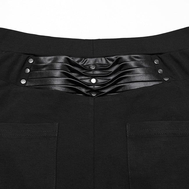 Punk 3D pleated leggings