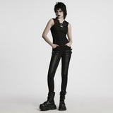 Punk 3D pleated leggings