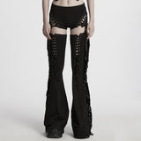 Punk detachable tassel pants