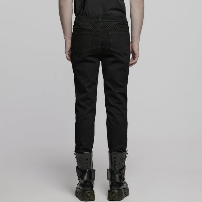 Punk structure tight pants