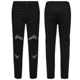 Punk structure tight pants